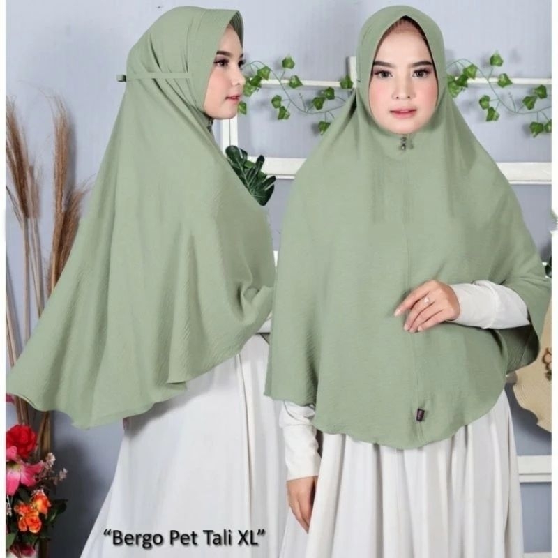 KHIMAR HIJAB SYAR'I CRINKLE XL /HIJAB INSTAN PREMIUM CRINKLE AIRFLOW