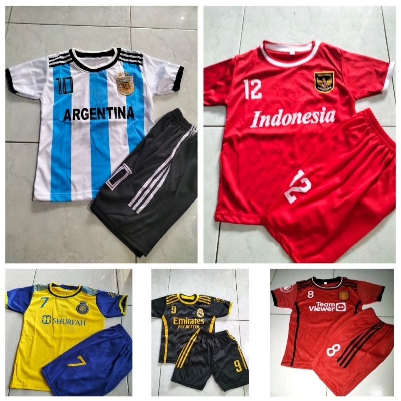 baju bola anak 10-13 tahun,baju bola Anak Tanggung laki laki bahan spandek