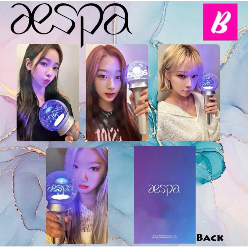 AESPA LIGHTSTICK PHOTOCARD UNOFFICIAL