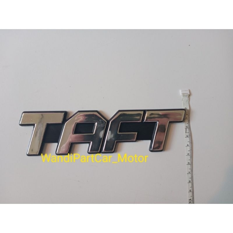 EMBLEM STIKER TULISAN TAFT SAMPING WARNA CHROME