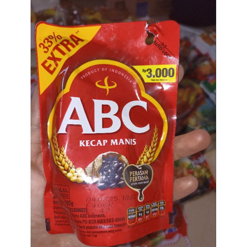 

KECAP MANIS ABC 105g & KECAP MANIS BANGAO 65ML KEMASAN POUCH