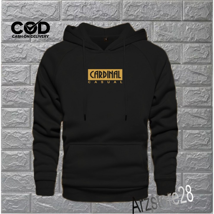 Terlaris  Free Hoodie Text Gold Cardinal Casual Blok Sweater Distro Terbaru Jaket Termurah Pria Wani