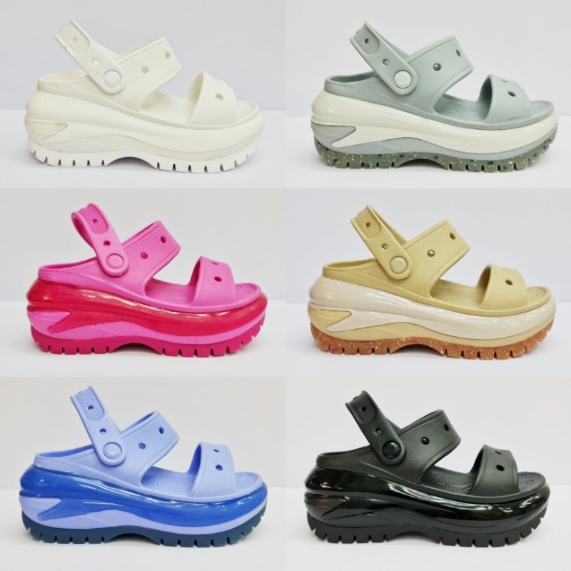 CROCS MEGA CRUSH SLIDE/SANDAL WANITA/SANDAL CROCS/CROCS MEGA CRUSH