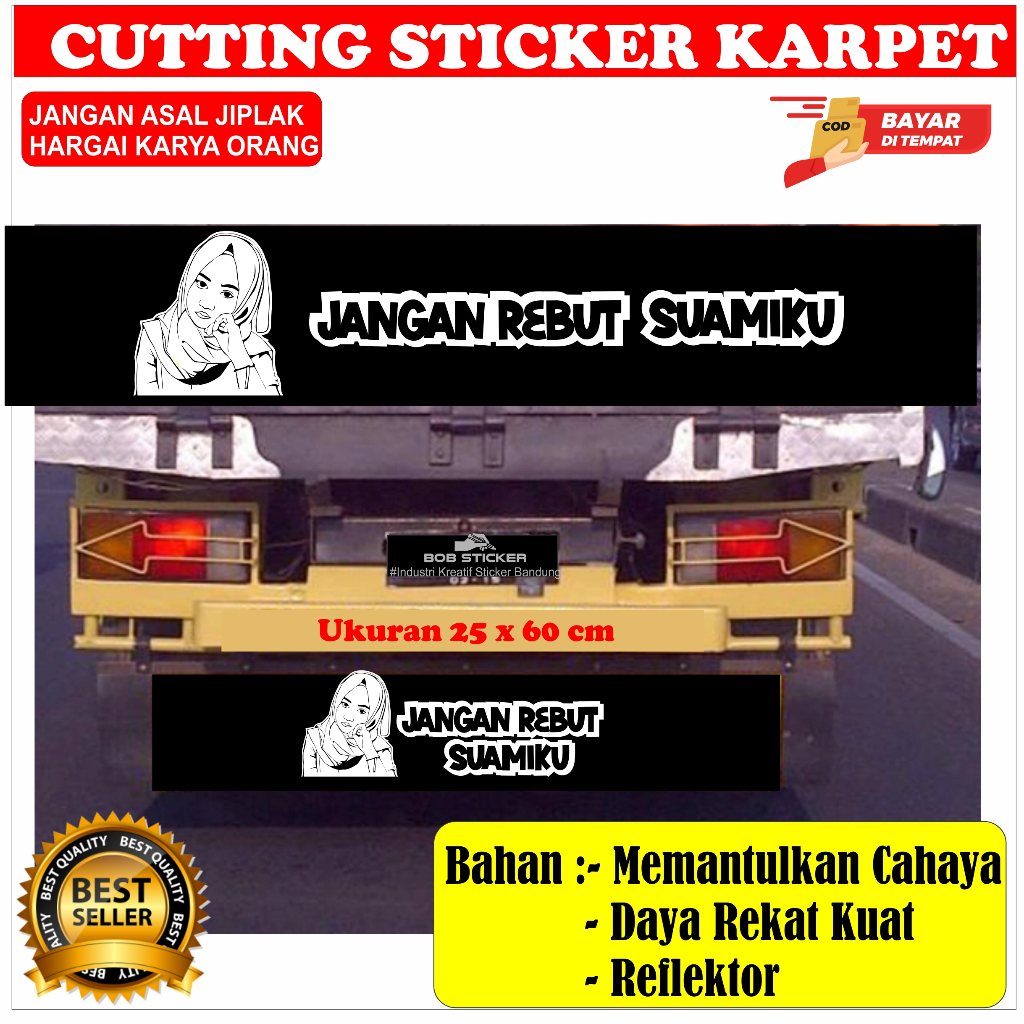 cutting stiker karpet truk / karpet lumpur / karpet belakang truk
