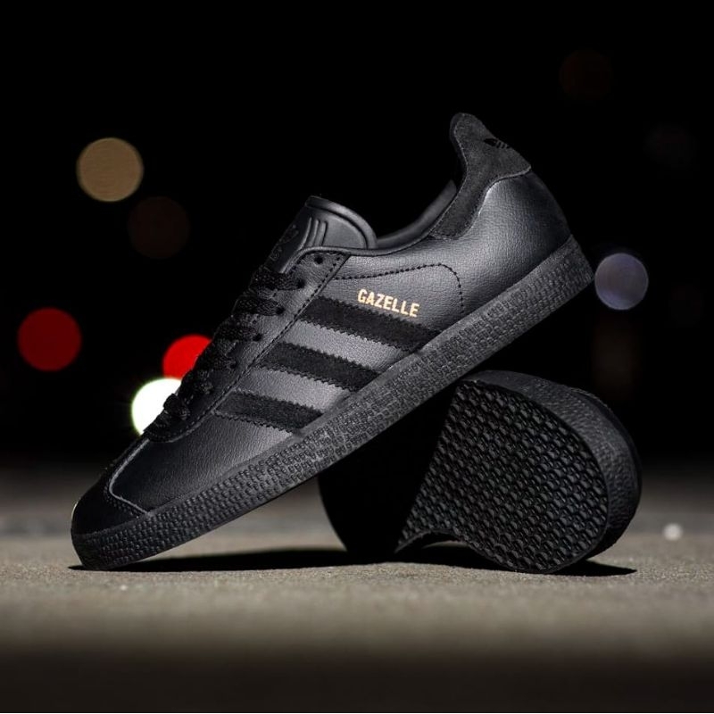 Adidas Gazelle Leather All Black High Quality