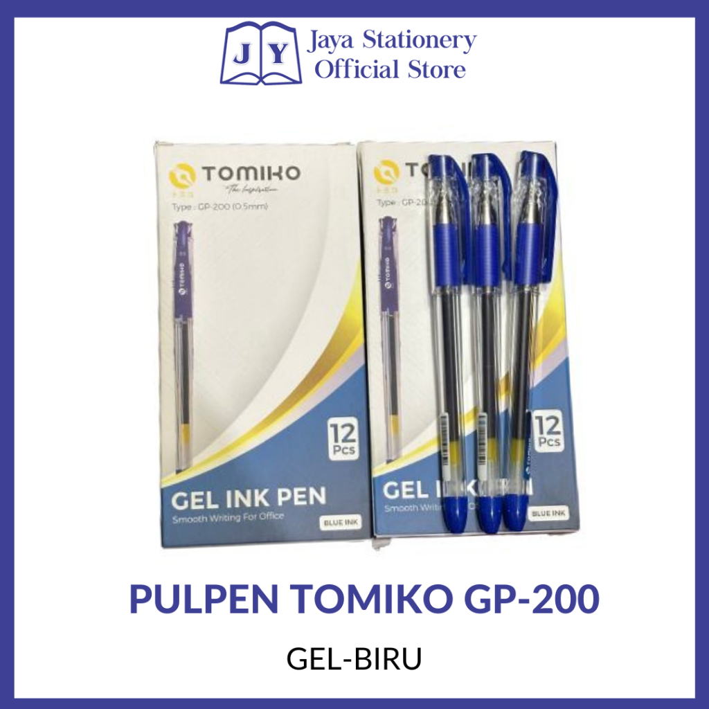 

[BISA COD] PULPEN TOMIKO GEL INK GP-200 BLUE 0.5mm ( Tinta Biru)