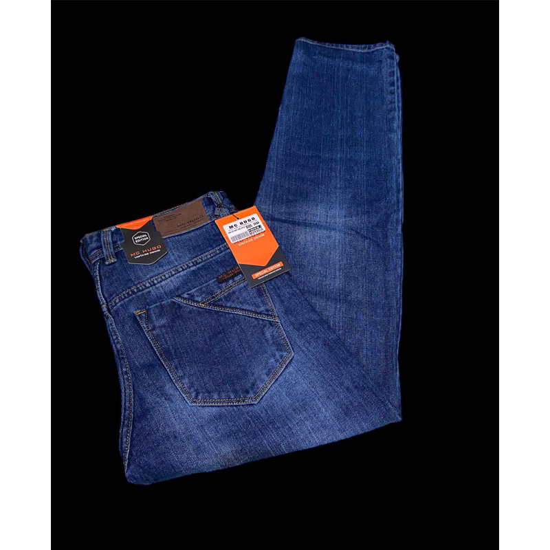 CELANA MC HUGO PANJANG JEANS PRIA / STANDARD REGULER / TIDAK PENSIL / CELANA PANJANG BASIC TERBARU