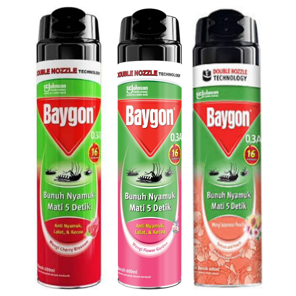 BAYGON Spray Double Nozzle 600ml
