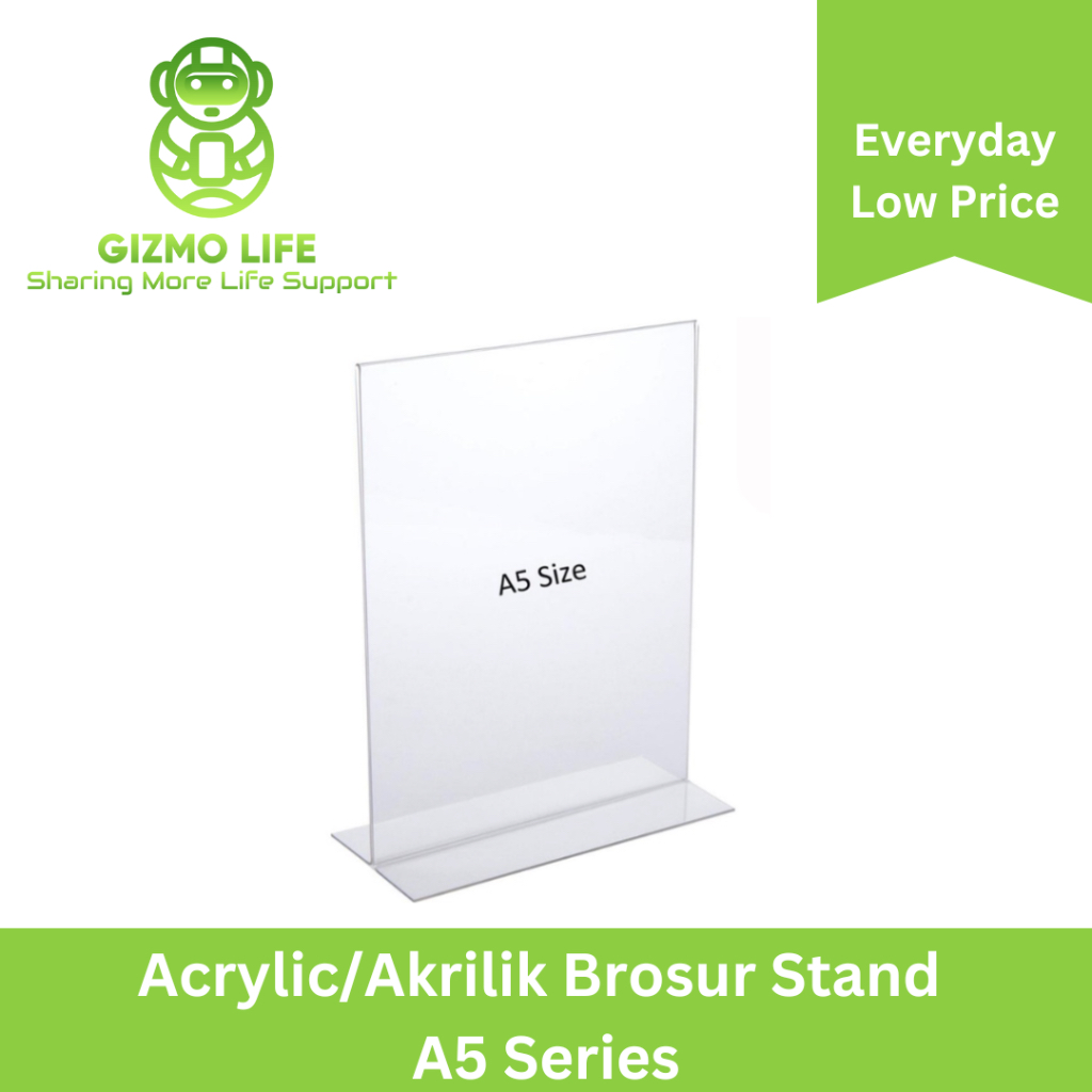 

Acrylic/Akrilik Brosur Stand A5 Series