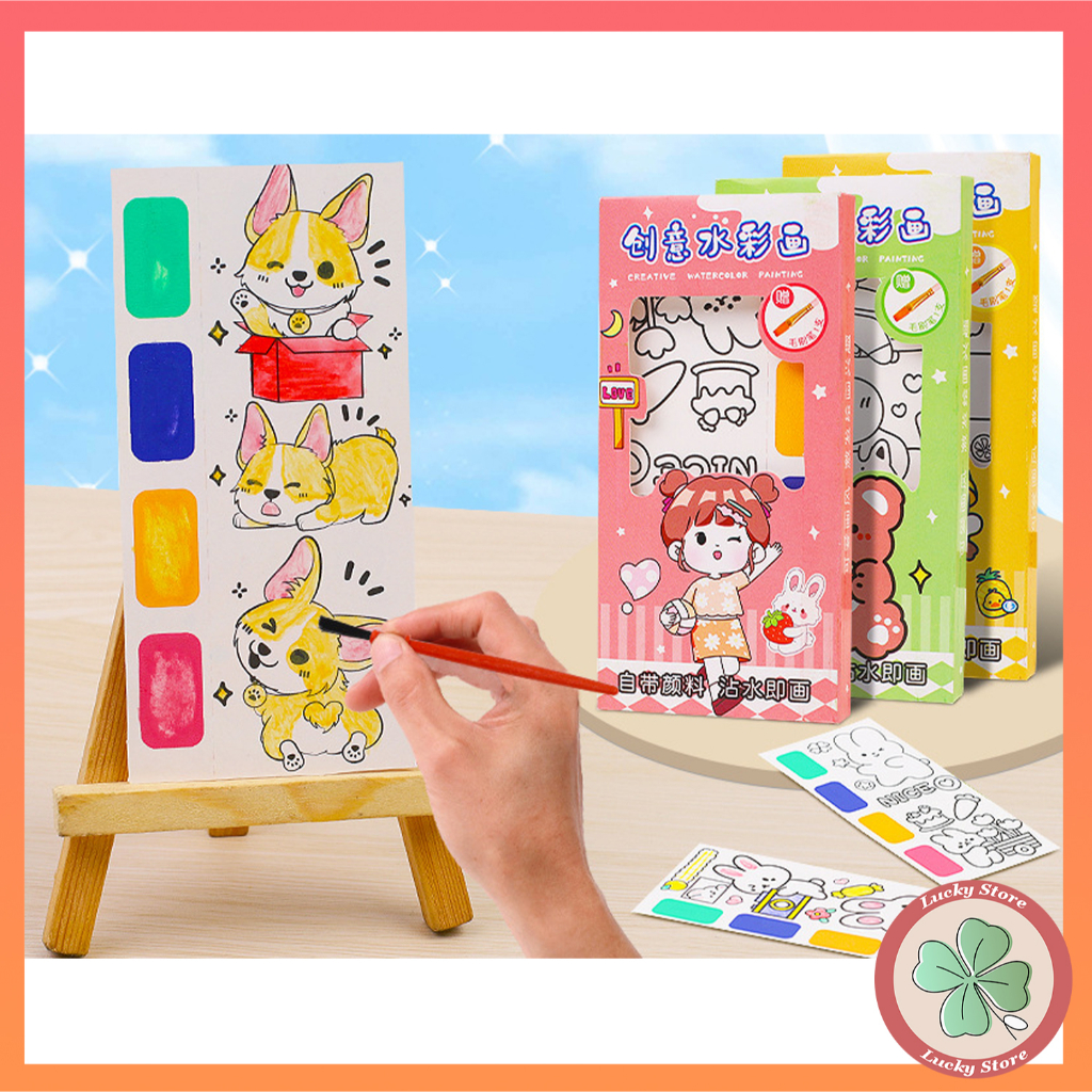 

gambar mewarnai travel, Pocket coloring book, Buka gambar cat 2 in 1
