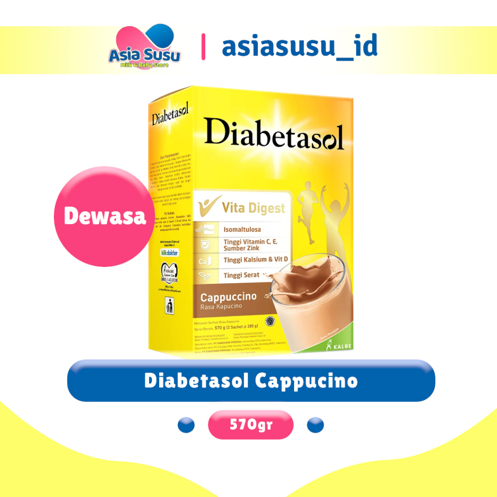 

Diabetasol Cappucino/Coklat/Vanila/Almond oat 570gr