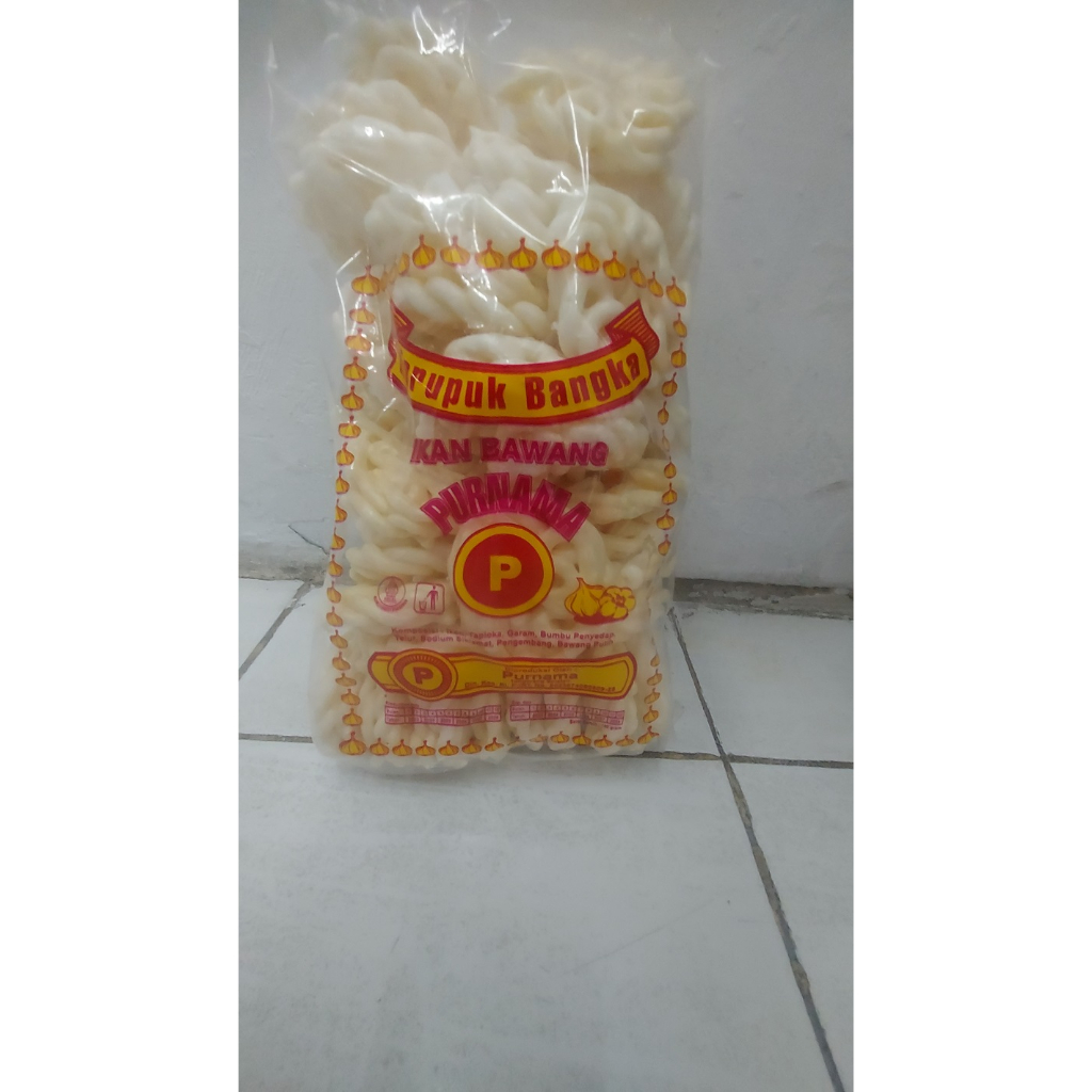 

KERUPUK BANGKA PURNAMA Bawang Ikan Tenggiri / Gurih dan Renyah