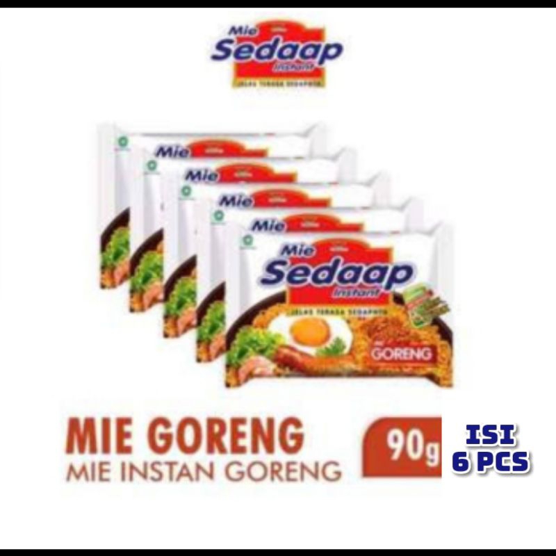 

Mie sedaap goreng isi 6 bungkus