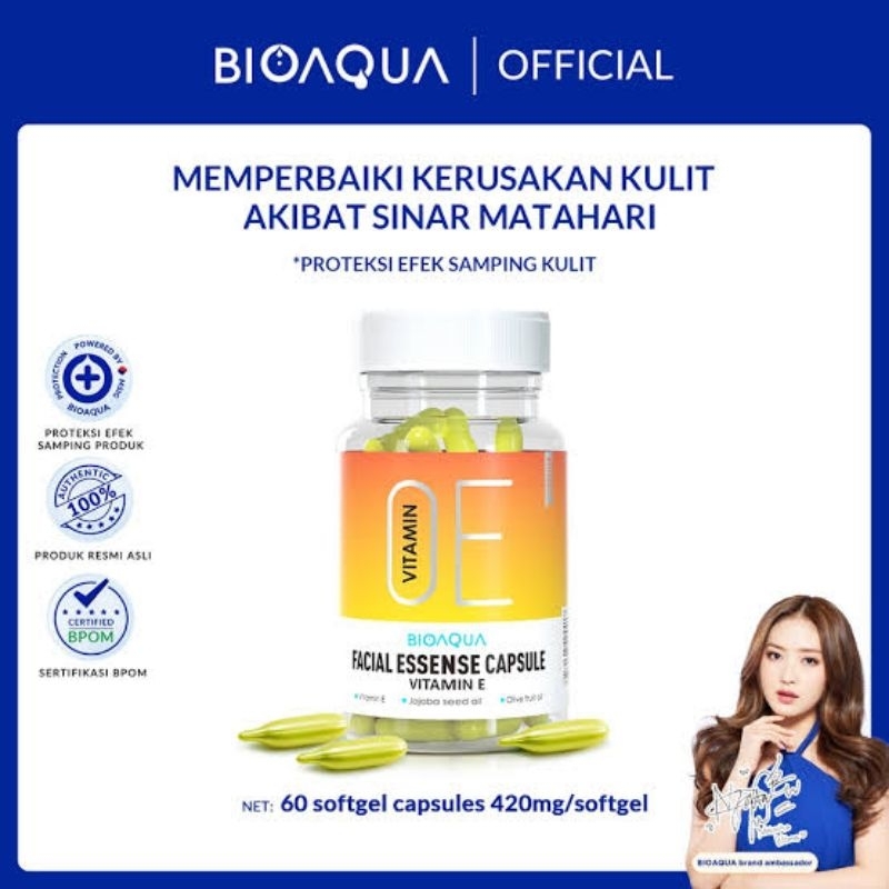 Bioaqua  Serum Wajah Vitamin E Facial Essense Capsule