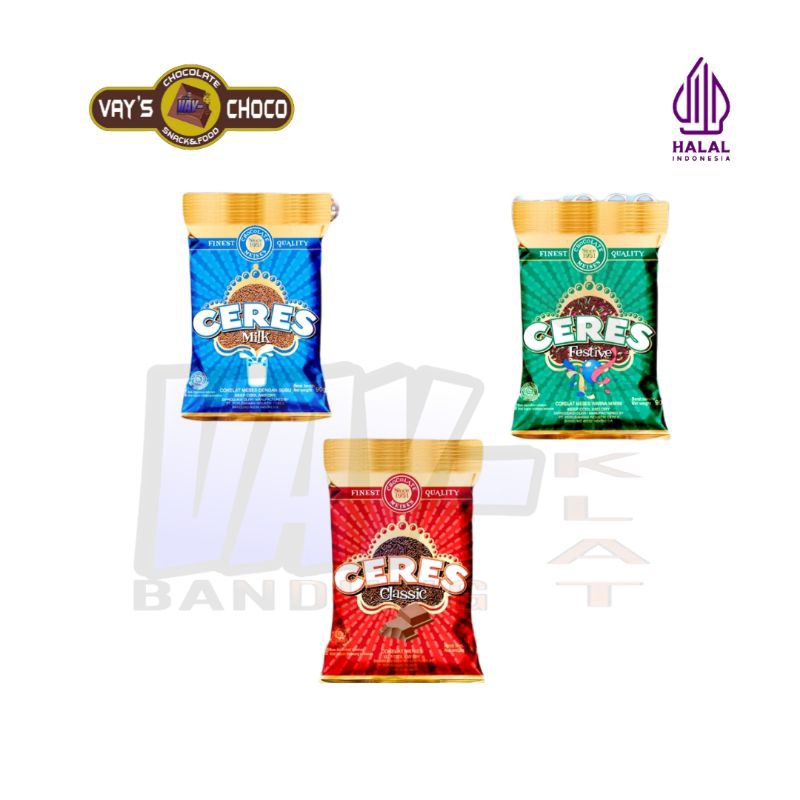 

MEISES CERES 80GR CLASSIC,MILK, FESTIVE BOK/12PCS EXP TERBARU