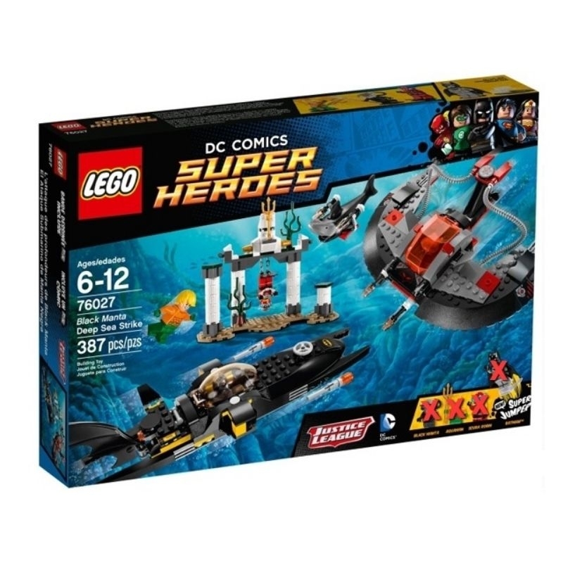 LEGO ASLI ORIGINAL Black Manta Deep Sea Strike 76027-1