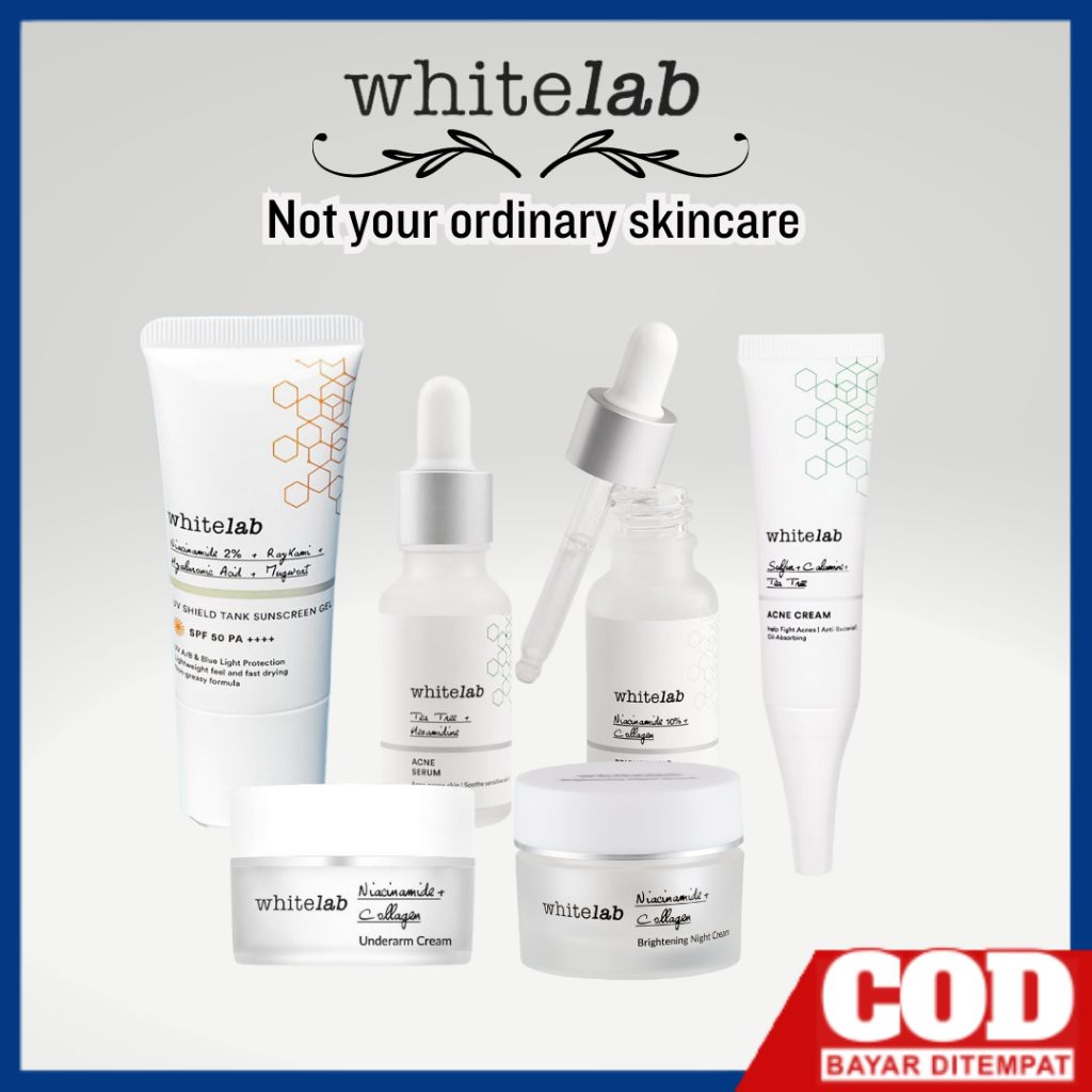 Whitelab Acne Care & Brightening Series Skincare Kulit Jerawat | Mencerahkan | Acne Serum | Acne Cre