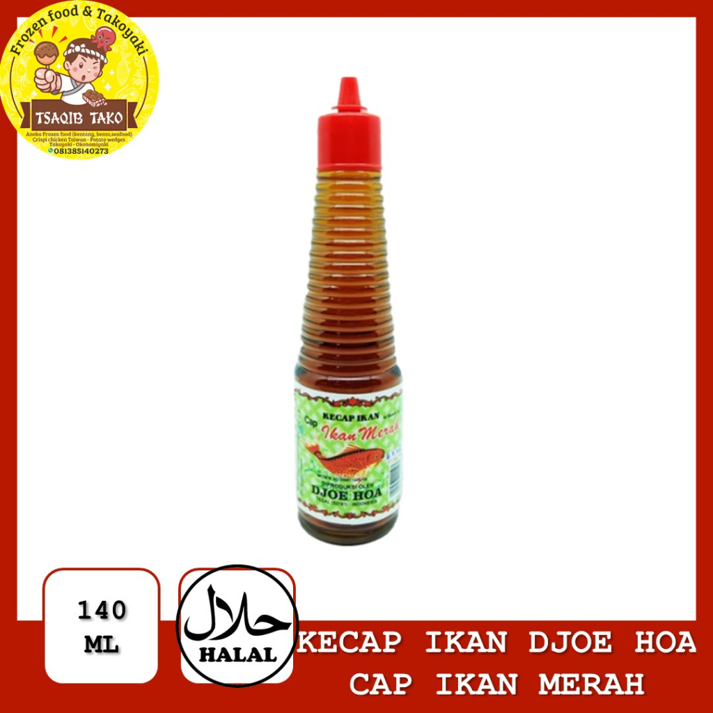 

PROMO DJOE HOA Kecap Ikan cap Ikan Merah / Fish Soy Sauce 140 Ml