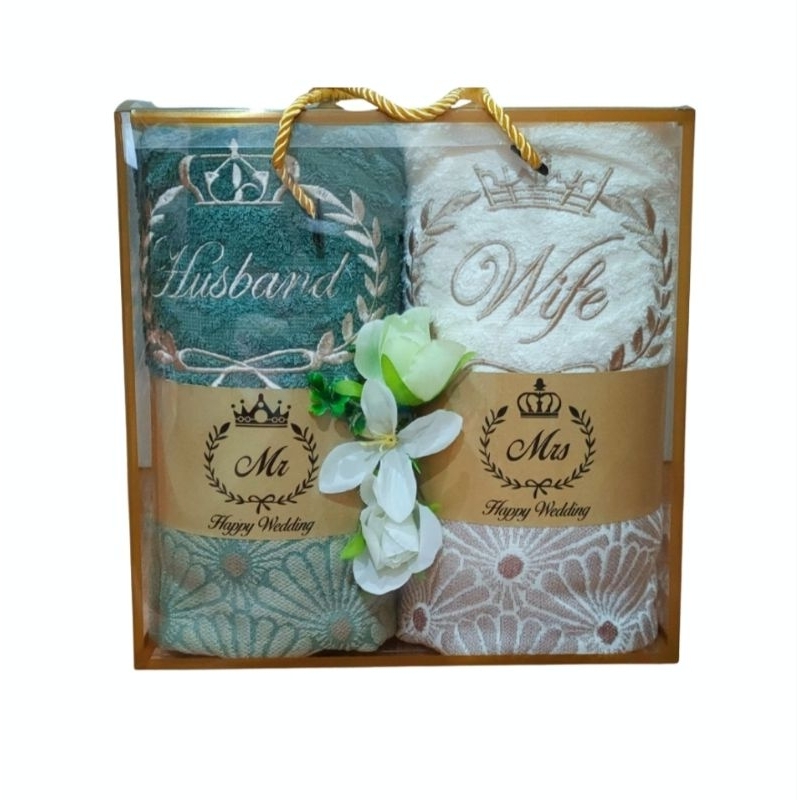 Handuk Couple/Handuk Seserahan/Handuk hantaran/Handuk Terry Palmer
