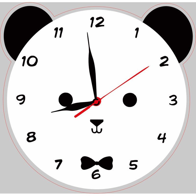 Jam Dinding Model Panda