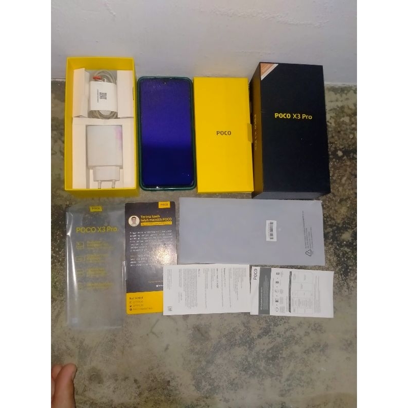 POCO X3 PRO 8/256 Mesin Hidup Tapi Minus ( GRATIS COOLER MERK X9 + Frame Lensa Kamera Baru )