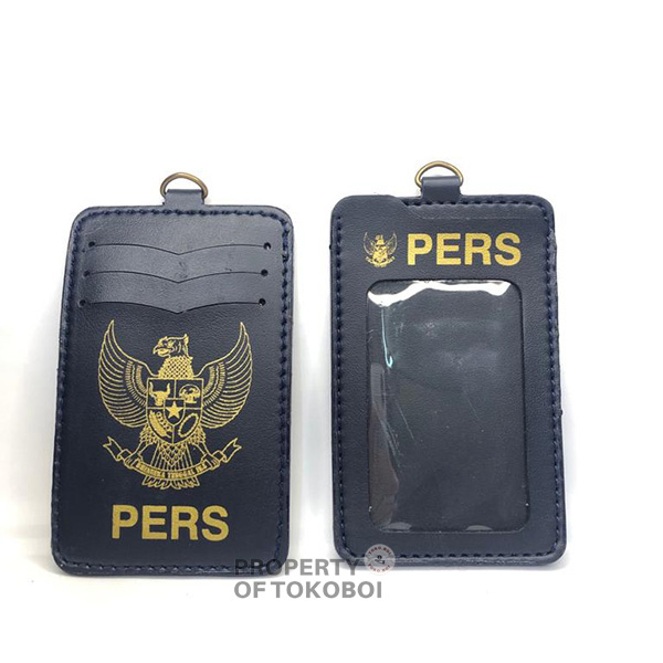 Tempat Id Card Gantung Tali PERS / Id Card Holder PERS / Dompet Kulit Gantung PERS