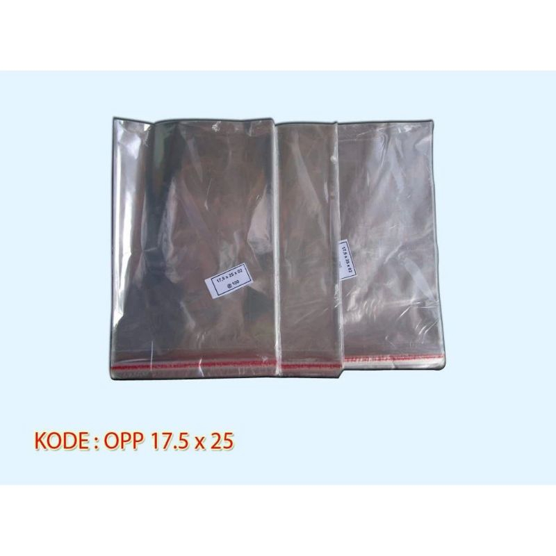 

Plastik OPP Ukuran 17,5 x 25