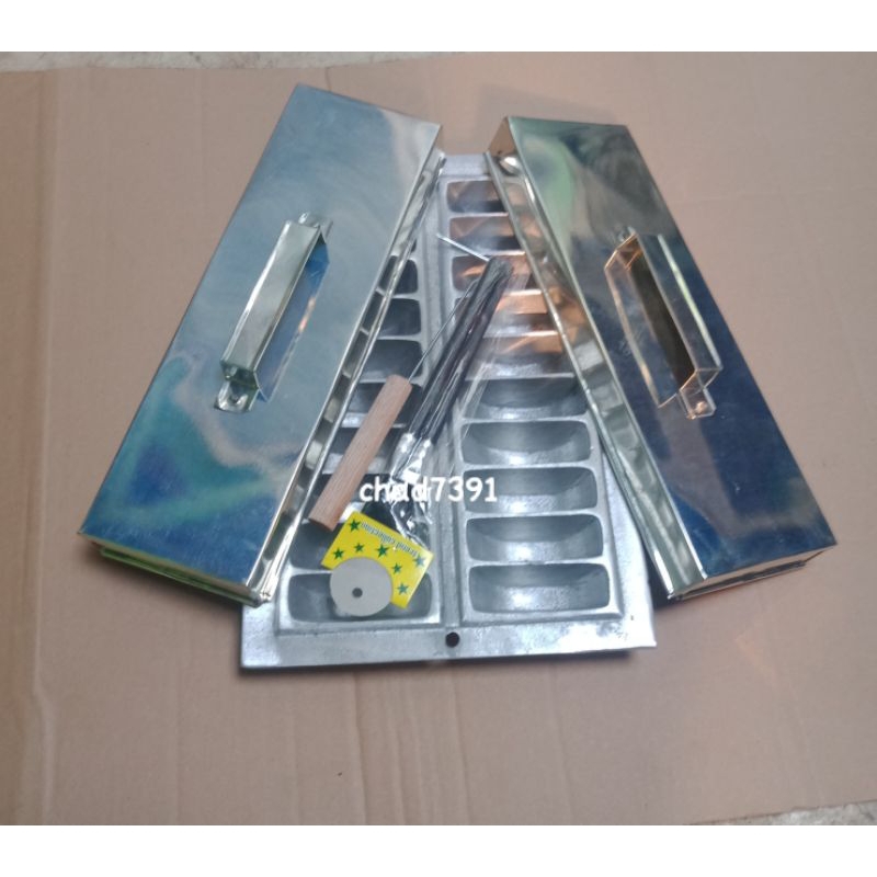 cetakan kue pukis / kue banros / kue pancong 20 lobang 1 set murah