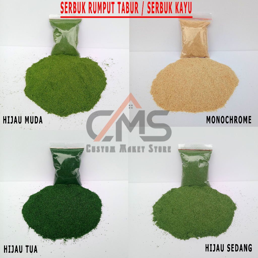 MAKET SERBUK RUMPUT TABUR / SERBUK KAYU