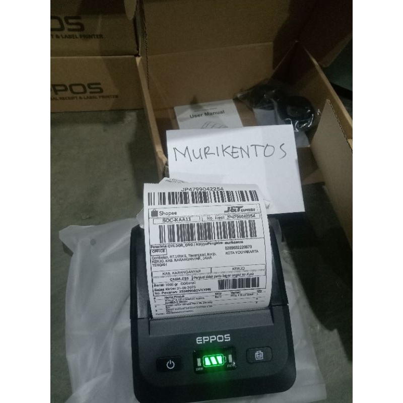 printer thermal eppos 80mm cetak resi shopee