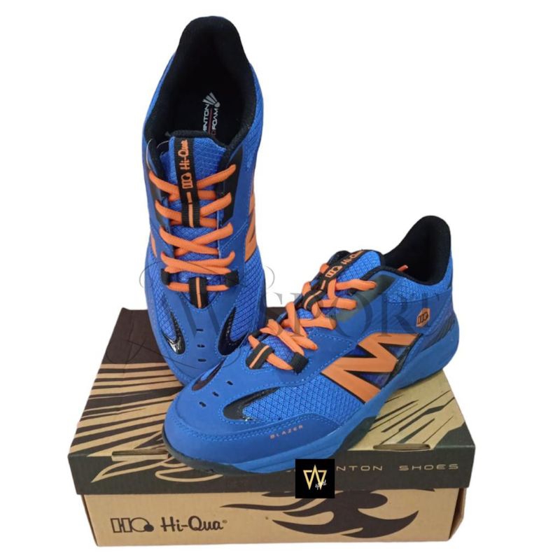 Sepatu Badminton Hi-Qua Blazer JR Blue / Sepatu Bulutangkis