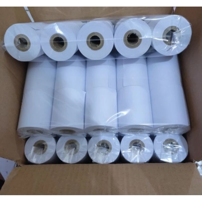 

InJO Kertas struk kasir HVS 58x48mm paket 10 pcs struk HVS 1Ply printer kalkulator 58mm
