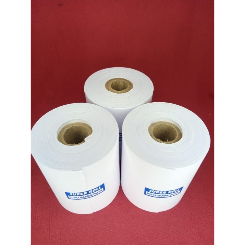 

RB6 Kertas kasir HVS 1PLY 58x65mm paket 10 pcs struk kasir kalkulator 58mm