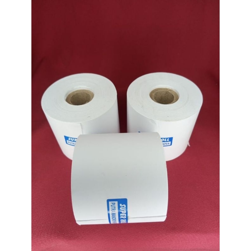 

Kertas kasir HVS 1PLY 58x65mm paket 10 pcs struk kasir kalkulator 58mm