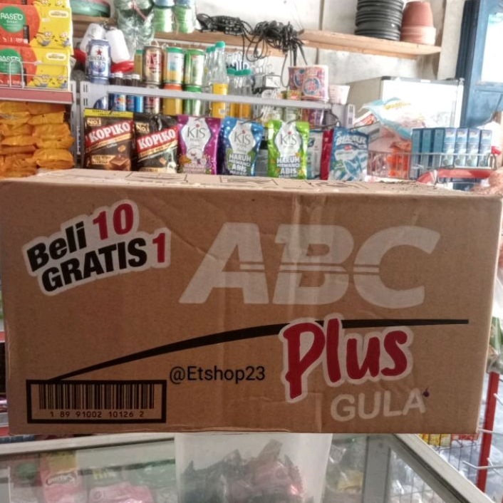 

[Dus] Kopi ABC Plus Gula 1 Karton isi 12 Renteng