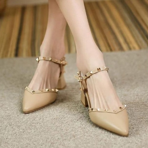 Sandal Sendal Sepatu Pesta Wanita Terbaru Import Sepatu Hak Kekinian Mewah Hak Tahu Fashion Wanita