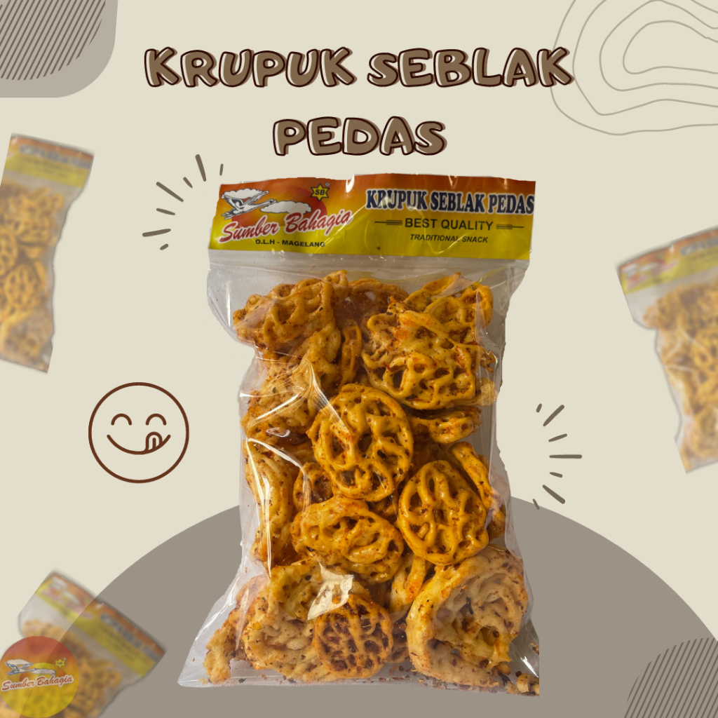 

Kerupuk Seblak Pedas 160gr