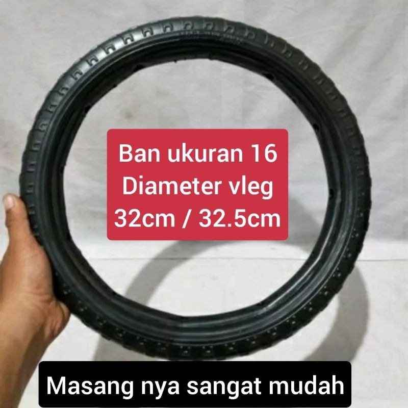 New BAN MATI KURSI RODA UKURAN 16/BAN KURSI RODA UK 16