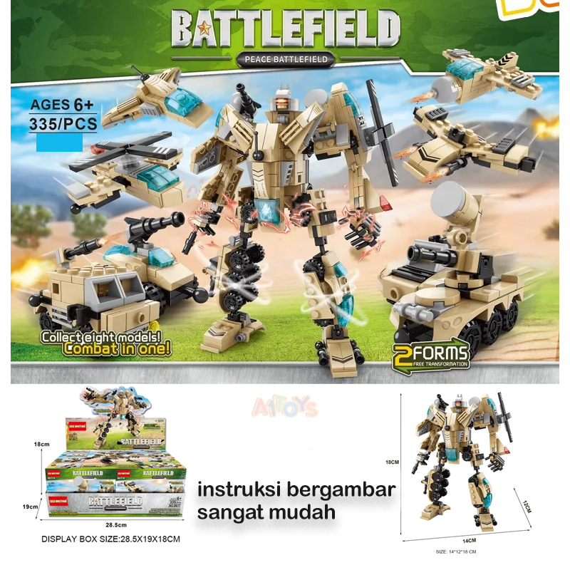 Mainan Robot Mainan Pesawat Tenpur Mainan Helikopter Mainan Tank Mainan Perang Perangan Mainan Robot Robotan Mainan Police Mainan Anak Laki Laki Mainan Kado Murah Berkualitas