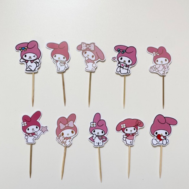 CUPCAKE TOPPER MY MELODY/ TOPPER MELODY / TOPPER CUPCAKE MY MELODY / HIASAN KUE MELODY