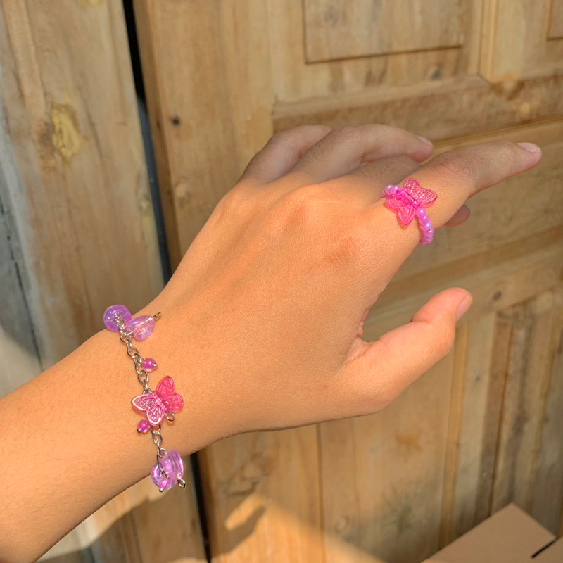 fairies disney tinkerbell kalung gelang cincin