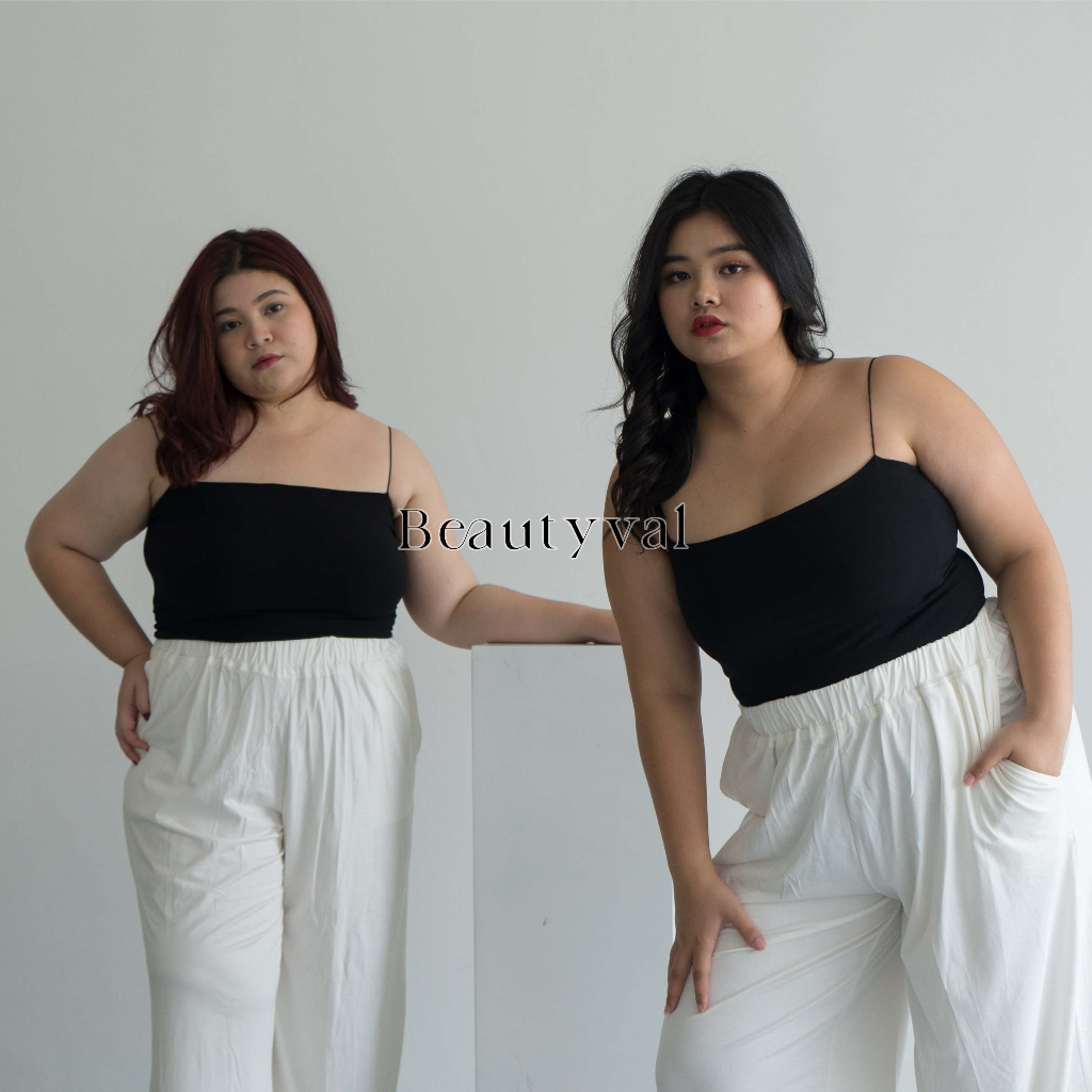 NARA TANK TOP BASIC BIG SIZE WANITA SQUARE CROP TOP TANKTOP POLOS JUMBO