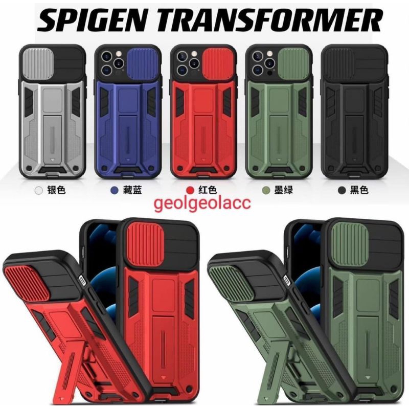 Case slikon casing SPIGEN ROBOT REDMI 9A/9i Casing standing henpone