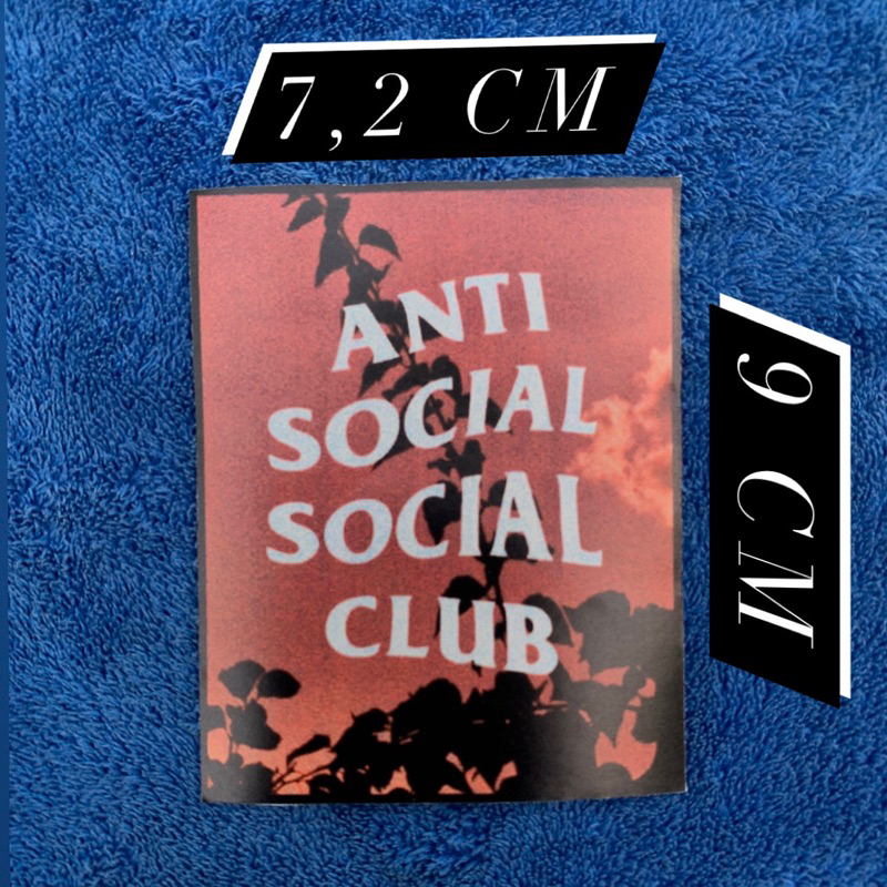 

STIKER ANTI SOCIAL SOCIAL CLUB ASSC LOGO STICKER BAHAN GRAFTAC BRAND