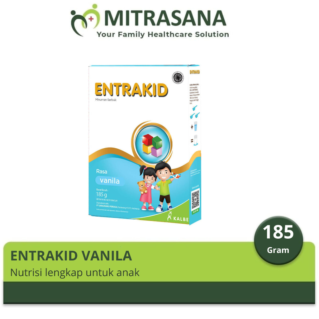 

Entrakid 185 Gram - Nutrisi Lengkap Untuk Anak