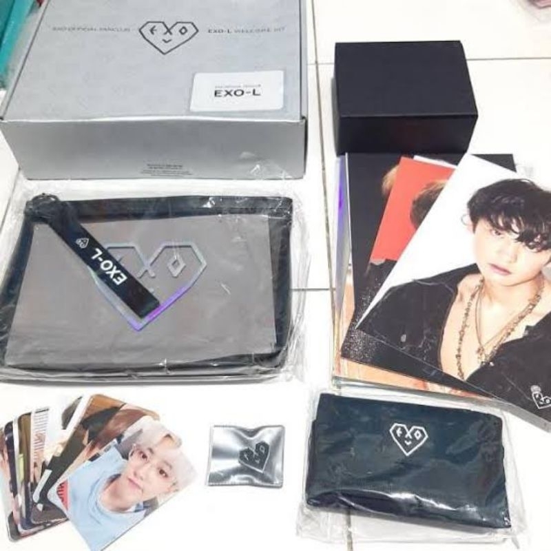 [SHARING] EXO - EXO-L ACE WELCOME KIT MEMBERSHIP Official Fankit Postcard + Photocard /Chanyeol sehu