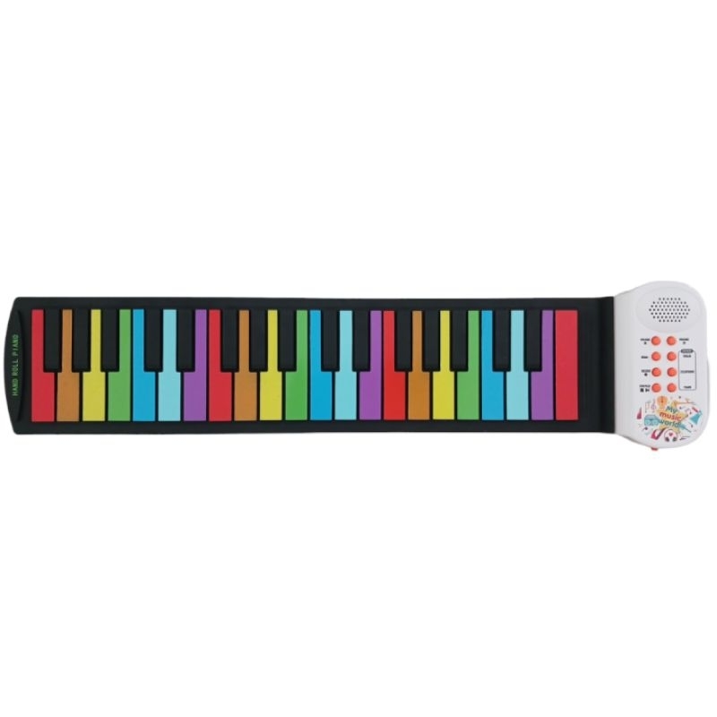 Karpet piano roll up 37 key keyboard gulung ada music