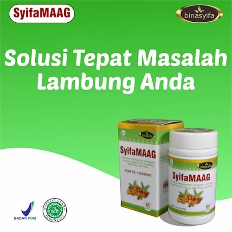 

SYIFAMAAG Obat Maag Lambung Nyeri Sakit Perut Kembung