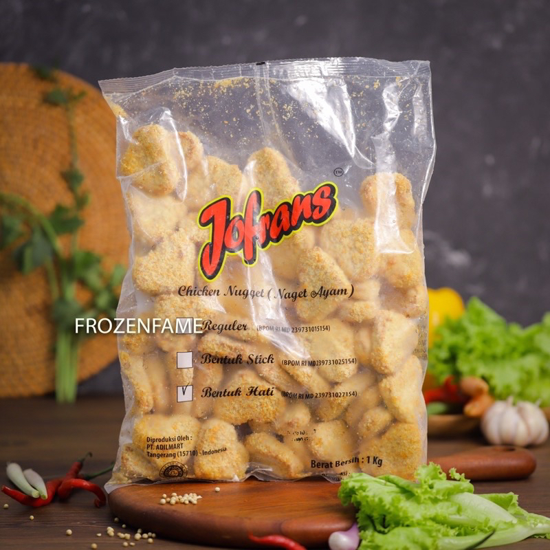 

JOFRAN NUGGET 1 KG (WAJIB AMBIL SENDIRI KE STORE)