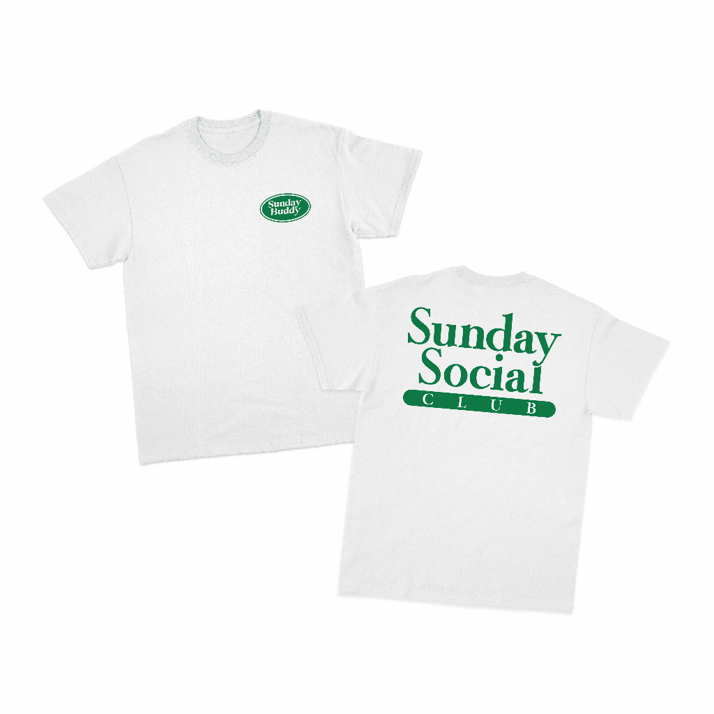 SUNDAY BUDDY Oversized T-Shirt - Sunday Social Club - White